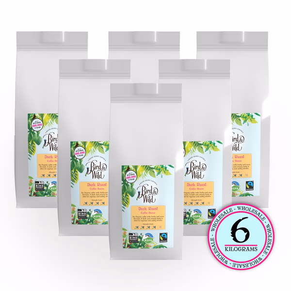Swiss Water Decaf Decaffeinated Organic Coffee Beans - 6x1kg