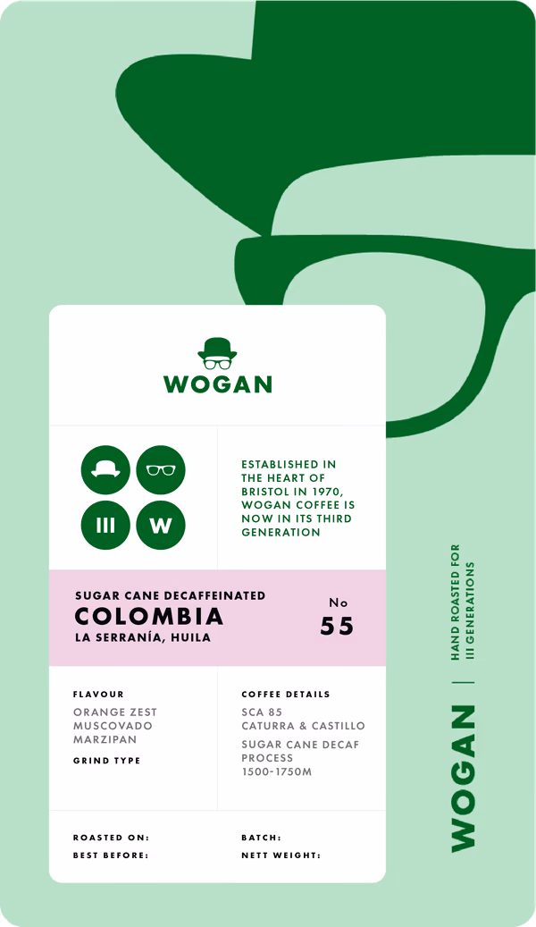 Sugar Cane Decaf, Colombia, La Serranía