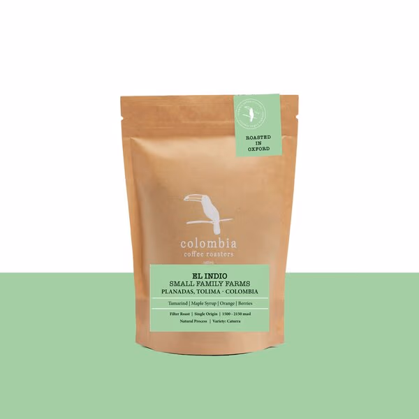 El Indio Microlot Natural Process (Filter Roast) Tolima, Colombia