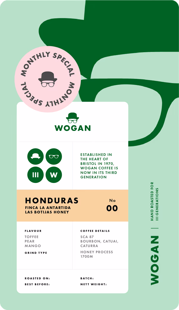 MONTHLY SPECIAL - Honduras, Finca la Antartida, Las Botijas Honey