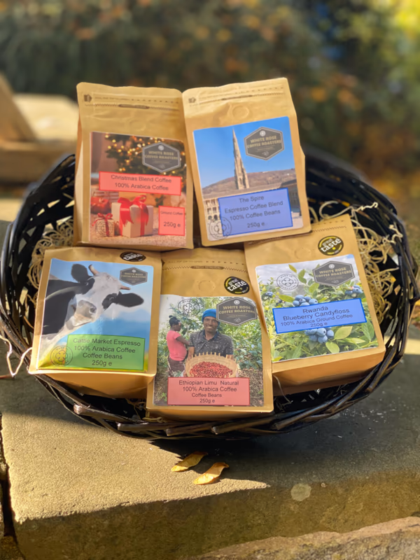 Coffee Lovers Gift Box - Coffee Explorer Set of 5 White Rose Coffee Roasters Special Blends (5 x 250g)