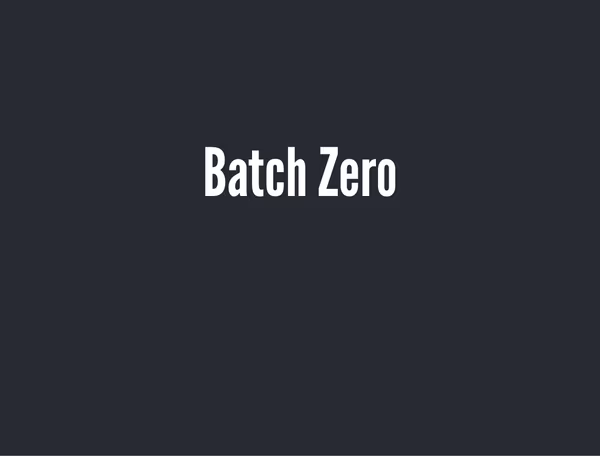 Batch Zero