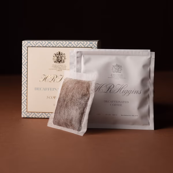 Decaffeinated Swiss Water Process Coffee Bag Box, 5 Individually Wrapped Coffee Bags