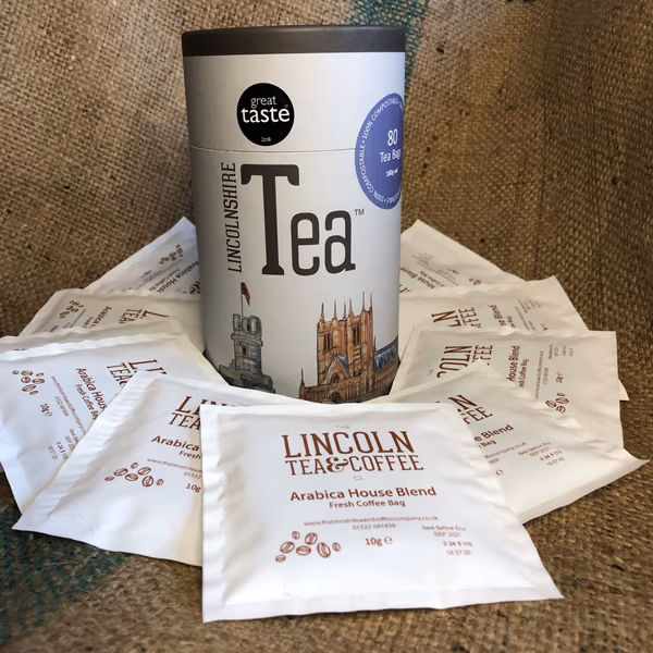 Tea and Coffee Set 1 – 80 Lincolnshire Tea Paper Bags and 10 Coffee Bags