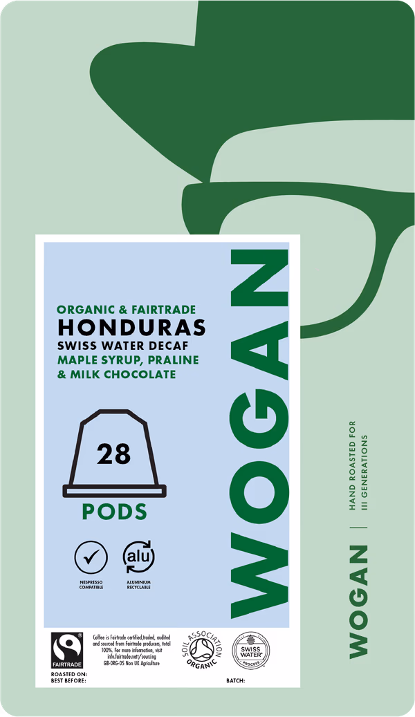 Honduras Swiss Water Decaffeinated Coffee Pods