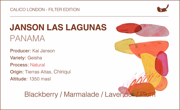 Panama Jason Las Lagunas Geisha Natural