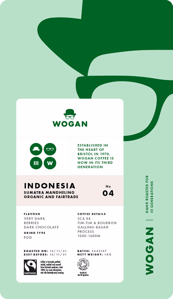 Organic Fairtrade Indonesia Sumatra Mandheling