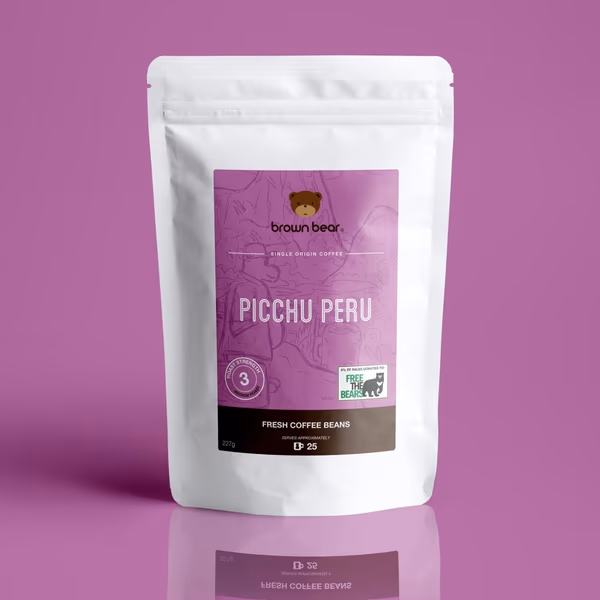Peruvian Coffee - Medium Roast - Strength 3 - Picchu Peru