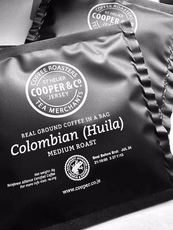 Real Ground Coffee in a Bag - 100 Sachets