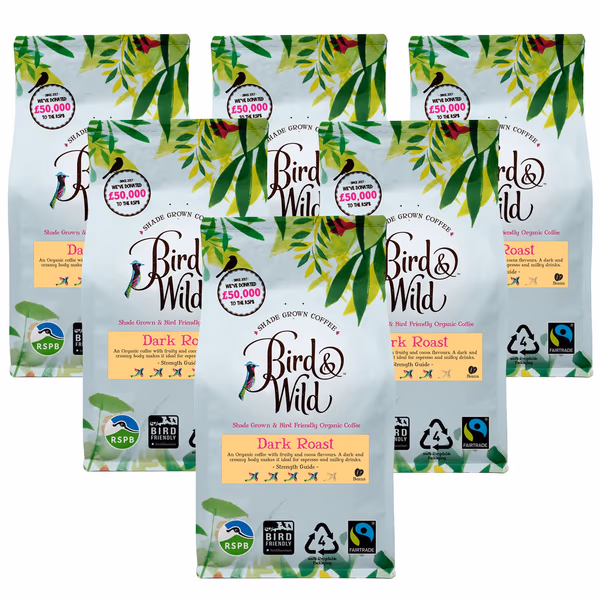 Dark Roast Espresso Fairtrade Organic Coffee - 6x200g