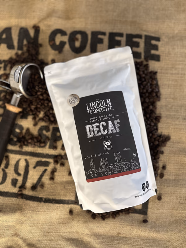CO2 Decaffeinated 100% Arabica Fairtrade Single Origin Peruvian Coffee Beans 500g