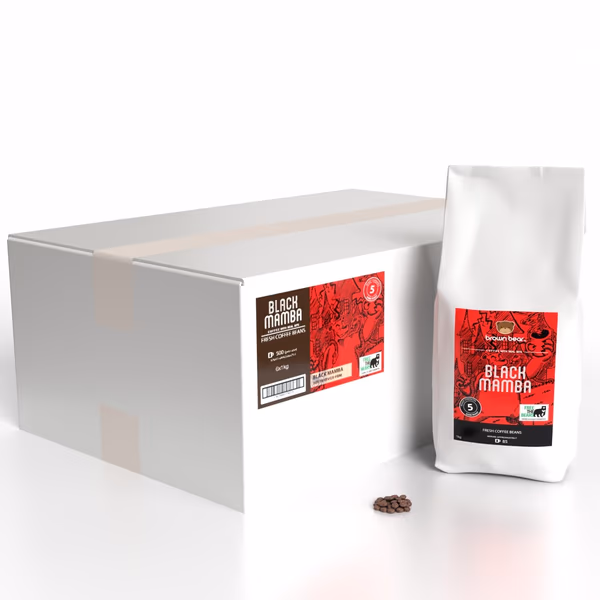 Ultra Dark Roast Coffee Case 6x1kg - Black Mamba