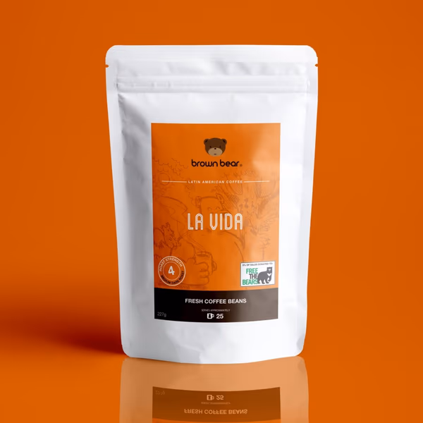 Medium Dark Roast Coffee - La Vida Espresso - Strength 4