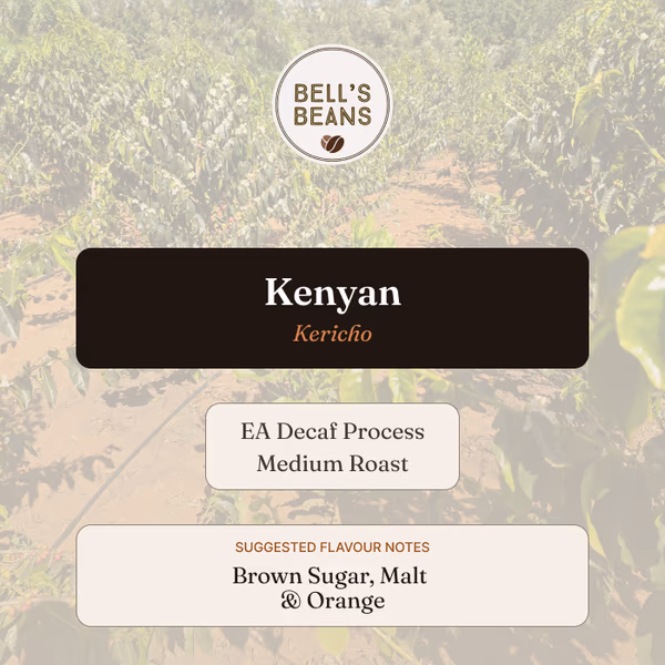 Kenyan, Kericho. Sugarcane Decaf
