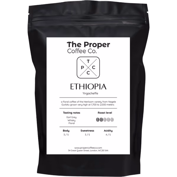 Ethiopia, Yirgacheffe, Single Origin Coffee Beans