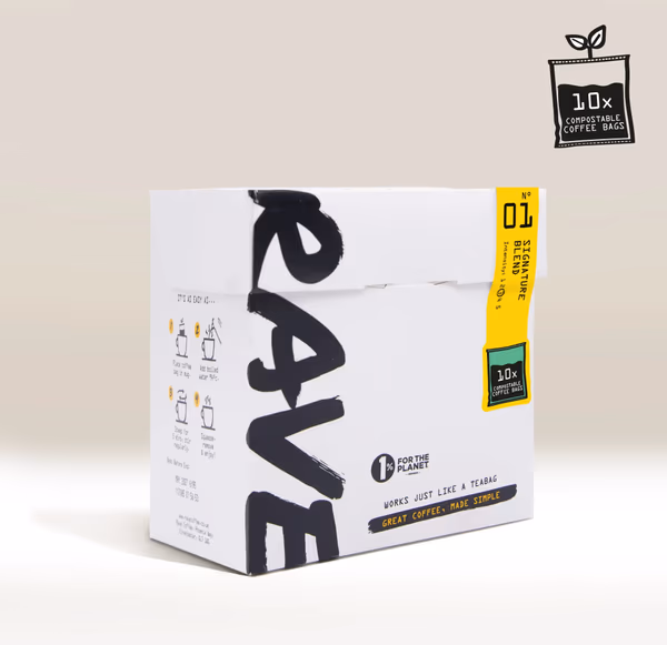 Signature Blend Compostable Coffee Bags - 10 pack