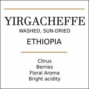Ethiopia Yirgacheffe Single Origin Coffee | Washed Arabica Beans
