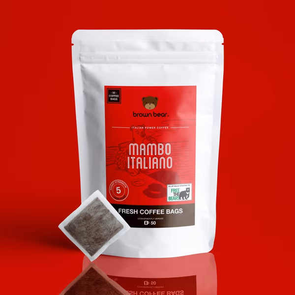 Coffee Bags - Strong Dark Roast Mambo Italiano - Strength 5