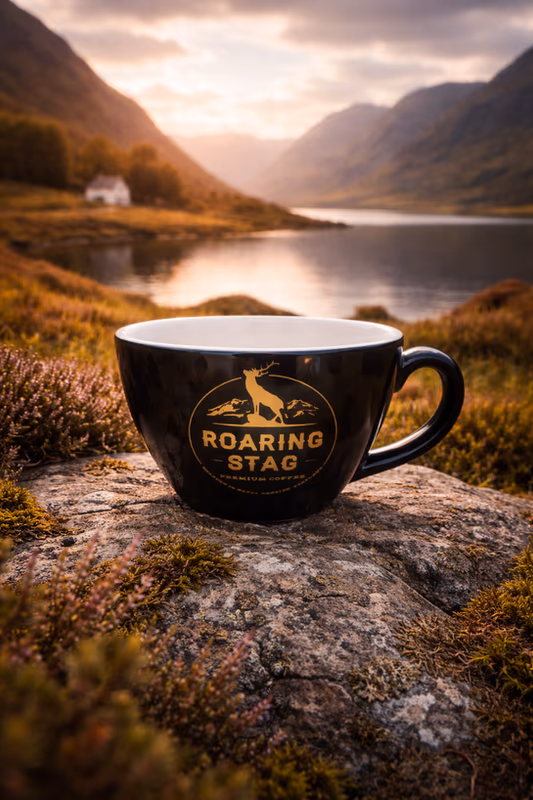 Roaring Stag Black 12oz/340ml Cup